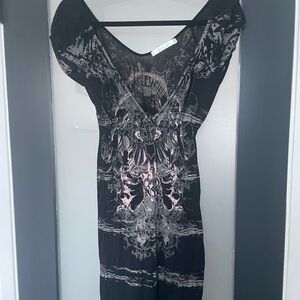 L*Space Black and Pink Maxi Dress